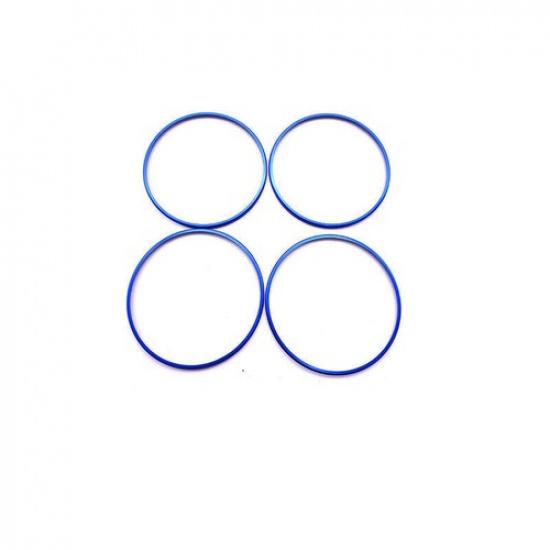 For Mercedes-Benz GLC 2016-21 Aluminum Blue Inner Door Horn Frame Cover Trim 4X