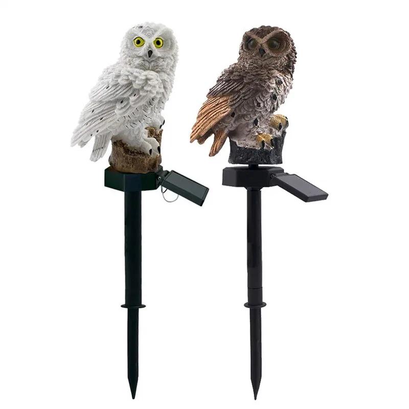 Solar Owl Garden Light LED Animal Lawn Lamp Waterproof Lamp For Outdoor Garden Flower Fence Lawn Decoration Lighting