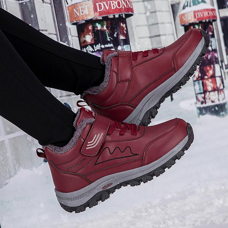 Autumn/Winter Men's Plel Warm Cotton Shoe Large -sized Outdoor Fight Slip -resistant Elderly Cotton Shoe