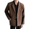 Giacca Blazer da Uomo Vestibilità Larga Streetwear Cappotto Monopetto Collo a Revers Monocolore Primavera Autunno Completo