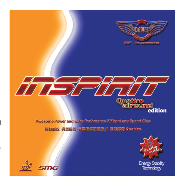DAWEI INSPIRlT Quattro Non-Sticky Rubber Table Tennis Product Table Tennis Rubber Professinal Ping Pong Rubber