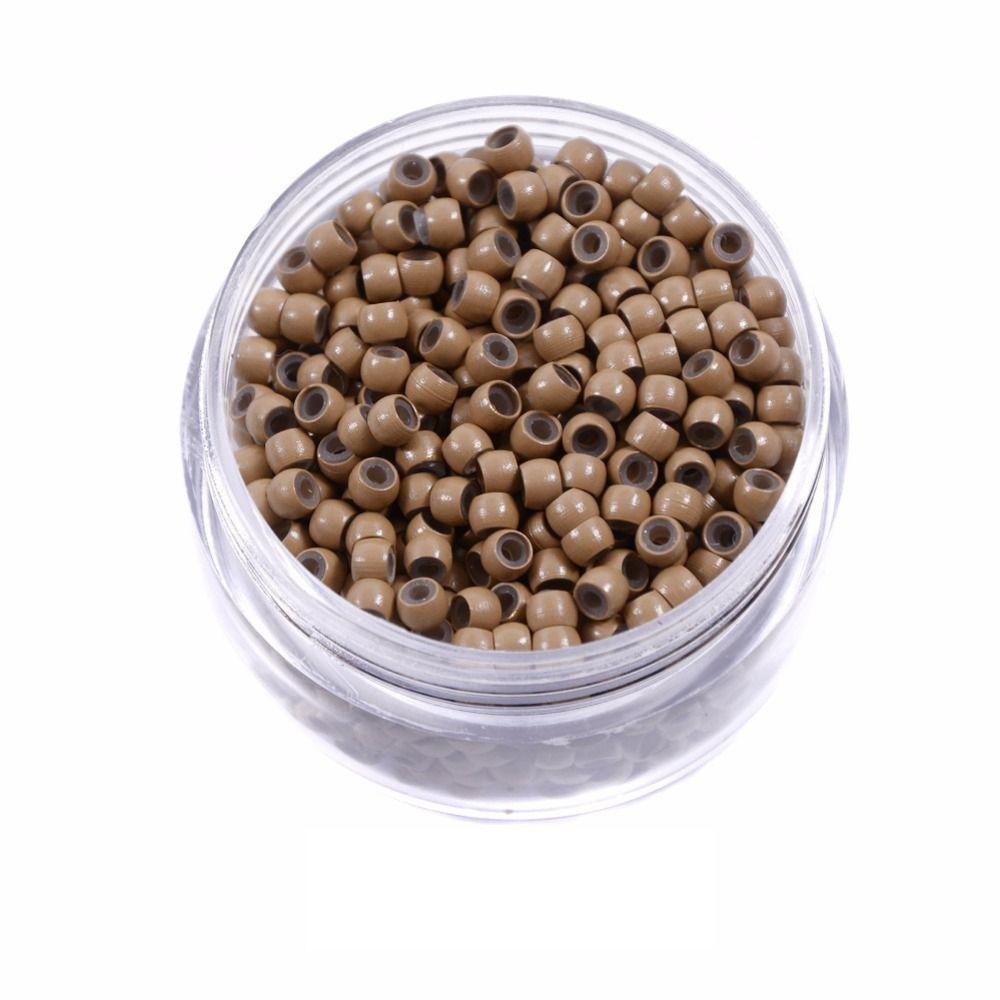 1000 Pcs Micro Beads Silicone Nano Rings Hair Rings Lined Hair Beads  Salon