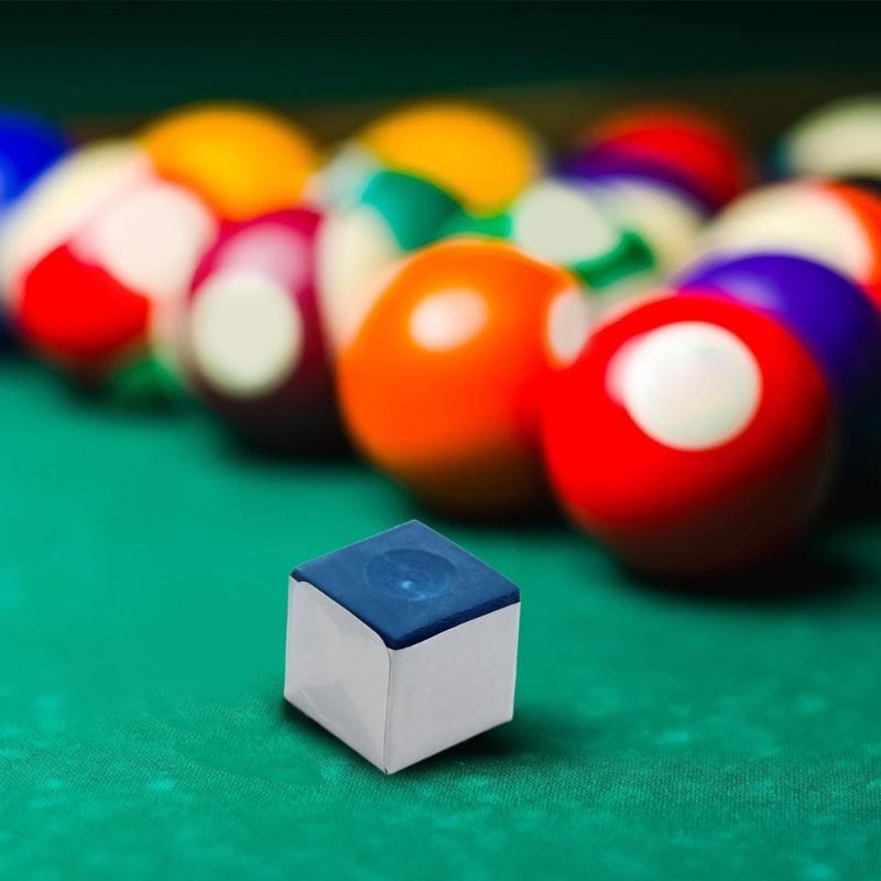 4/6/8/12pcs Billiard Cue Tip Chalk Replacement Nonslip Square Cue Chalk Powder Billiard Cue Tip Chalk Pool Accessory