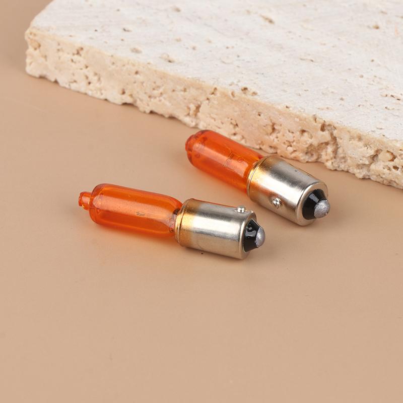 2Pcs Amber Light Bulbs Universal 12V 21W Auto Car Motorcycle Motorbike Scooter Mini Miniature Indicator