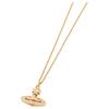 Vivienne Westwood Mini Bas Relief Classic Embossed Crystal Pendant Brass Necklace Men's Gold 63020104-02R121-CNR121