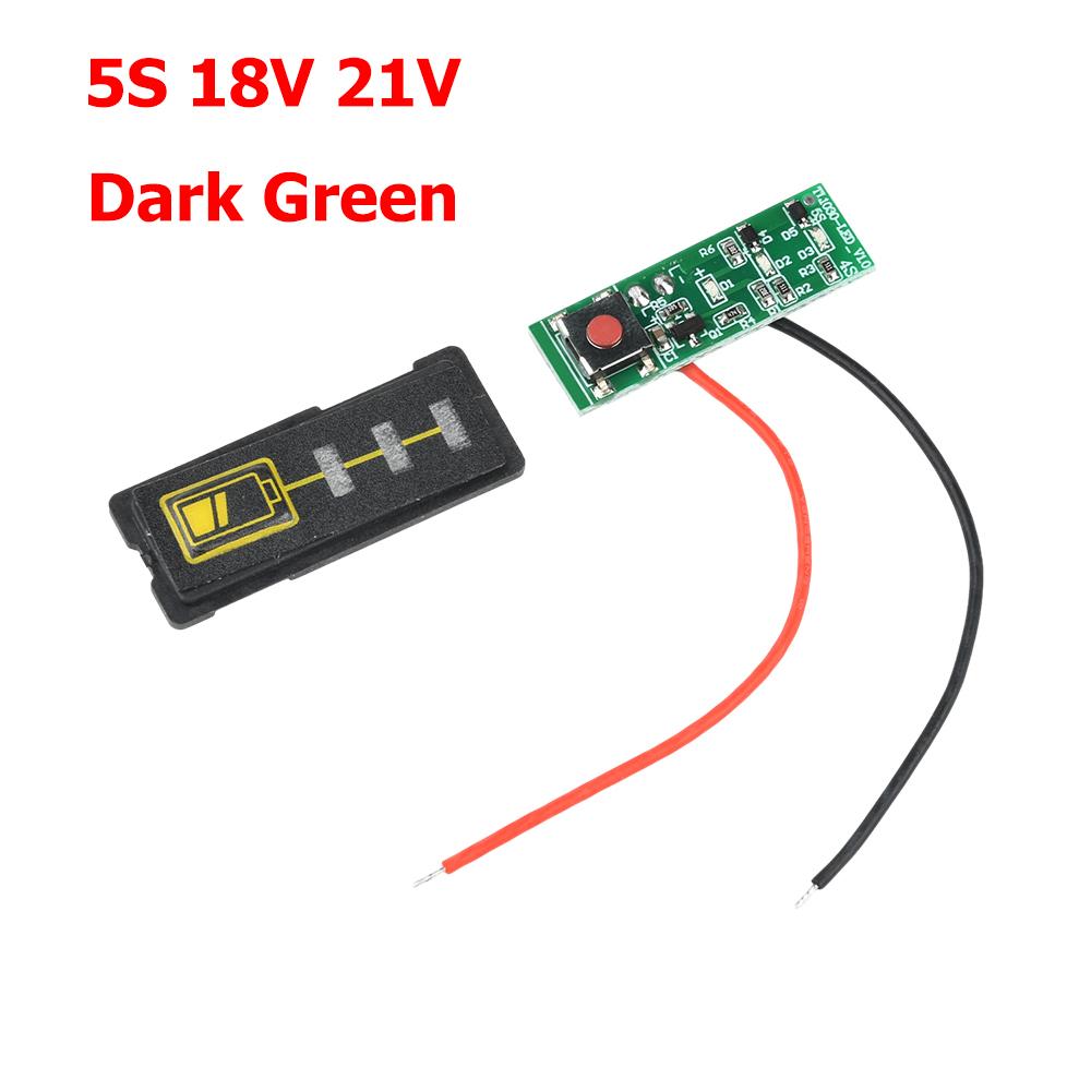 10S 5S Lithium Battery Display 18V 21V 36V 42V Electric Drill Screwdriver Battery Capacity Indicator Display 18650 Batteries