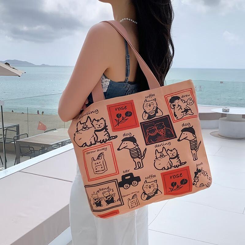 Холщовая сумка-тоут через плечо Fumaide