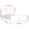 Bed Frame without Mattress Light Grey 120 x 190 cm Velvet