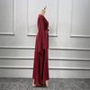 Loriya LR363 Plus Size Solid Color Long Robe Dress for Middle East & Turkey