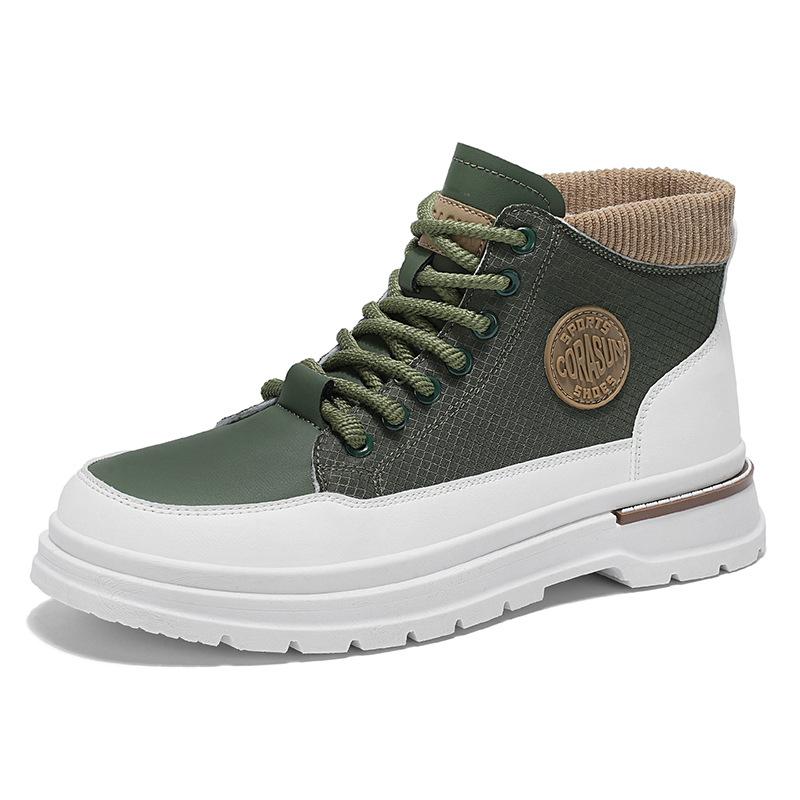 

Spring and autumn new men s shoes fashion high-top Martin shoes men s trend platform tooling shoes youth casual trendy shoes 39