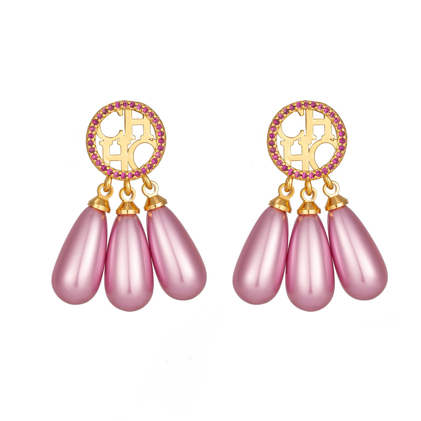 CHHC French Retro Pearl Earrings: Elegant, High-End Court Style Ear Jewelry