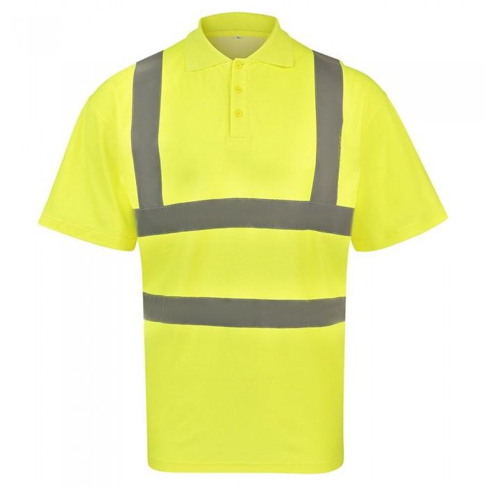 Korntex Mens Cambridge Polycotton Hi-Vis Polo Shirt