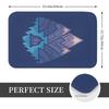 1pc Non-slip Entrance Mat, Suitable for Living Room, Mountain Lake Blue Hallway Carpet, Bedroom Decorative