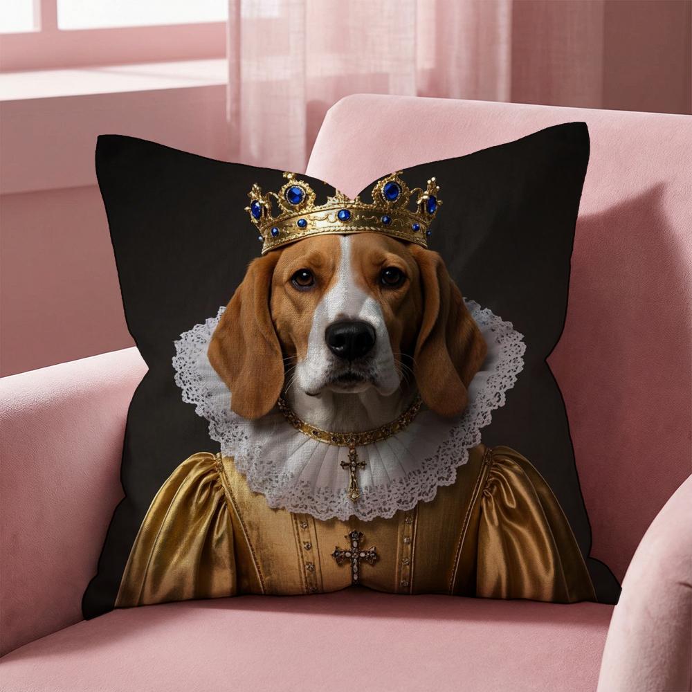 Beagle Dog Cushion Cover Multi-Scene Pillow Cover for Home & Car - Reversible, Soft & Durable for Daily Use