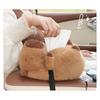Cute Capybara Plush Hanging Tissue Box For Car And Home