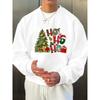New Round-Neck Pullover Sweatshirt, a Perfect Holiday Gift And Can Be Machine Washed 100% Cotton Printed Long-Sleeve Crew Neck Pullover