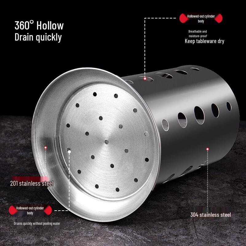 BaiJie 304 Edelstahl Essstäbchenhalter