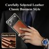 Custodia Originale in Vera Pelle Oatsbasf per iPhone 17 Pro/Pro Max/17 Air Custodia con Supporto Bordo Magnetico Senza Cornice Antiurto Custodia a Paraurti