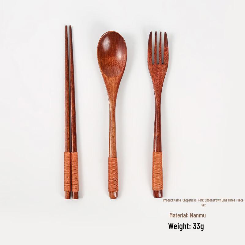 Abay Phoebe Wood Portable Cutlery Set