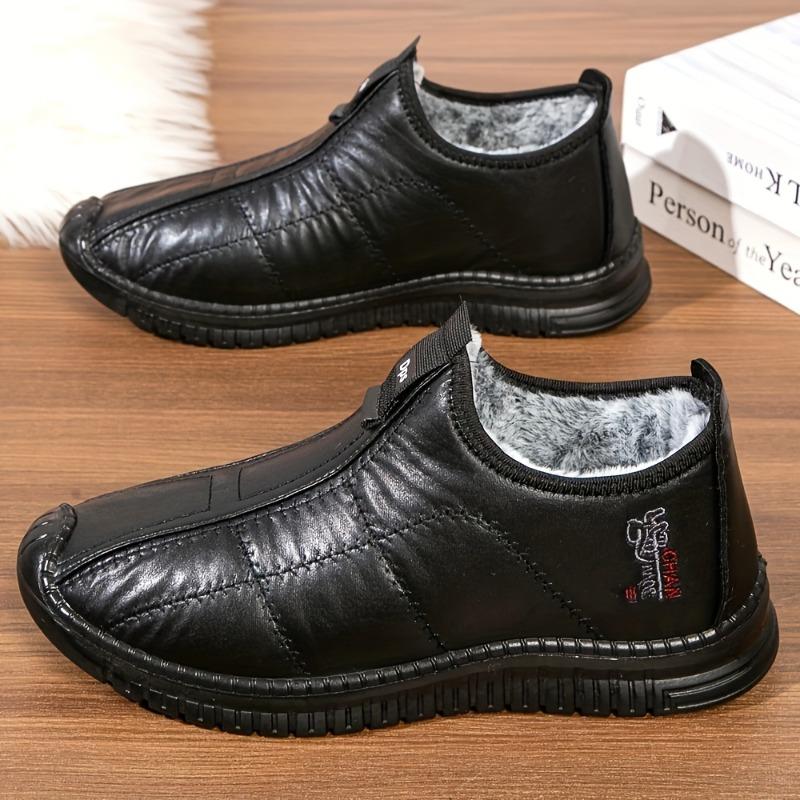 Men's Boots Winter Plush Warm Cotton Shoes Outdoor Waterproof Snow Booties Winter Casual Cotton Shoes for Men Botas Para Hombre