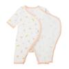 MIKI HOUSE Combiall Babyunterwäsche, Allover-Print, 100% Baumwolle, Hergestellt in Japan, für Jungen und Mädchen, Neugeborene, 60-70cm, Gelb, 40-2347-145