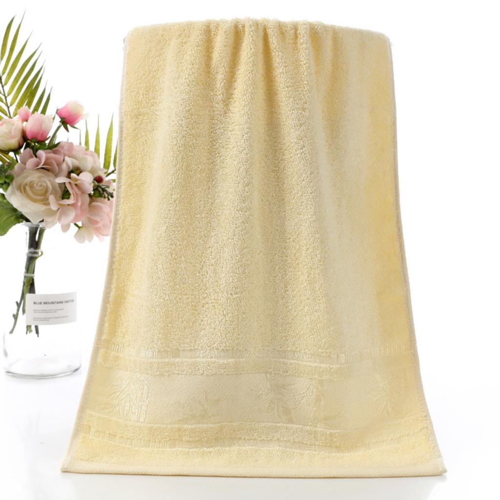 1 Pcs Bamboo Fiber Towel Set with Embroidered Bamboo Pattern, Quick-Dry and Super Soft, Ideal for Home Bathroom Use, Contemporary Style, Space Theme