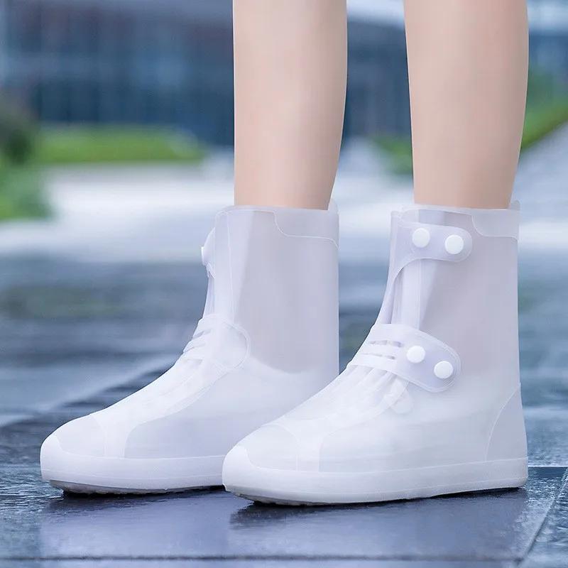 Anti-fouling Silicone Shoe Covers Waterproof Shoe Covers Waterproof Rain Boot Covers Outdoor Reusable Thickened Shoe Covers