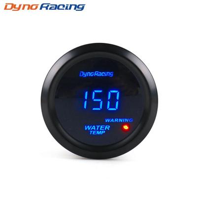 Medidor de temperatura del agua Dynoracing, medidor Digital de temperatura del agua de 2 "52mm, indicador LED azul para coche con sensor