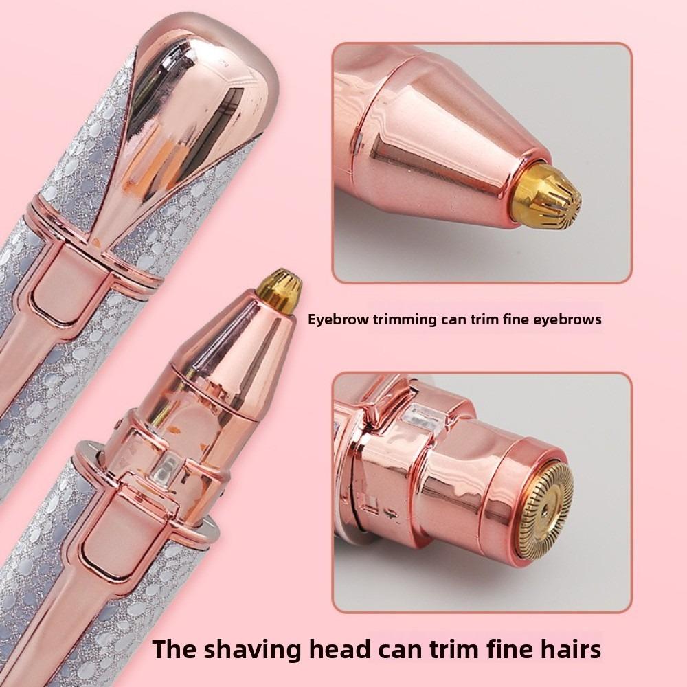 2 In1 Electric Eyebrow Trimmer Women Painless Face Razor Rechargeable Facial Hair Remover Eyebrow Shaver Body Epilator Beauty
