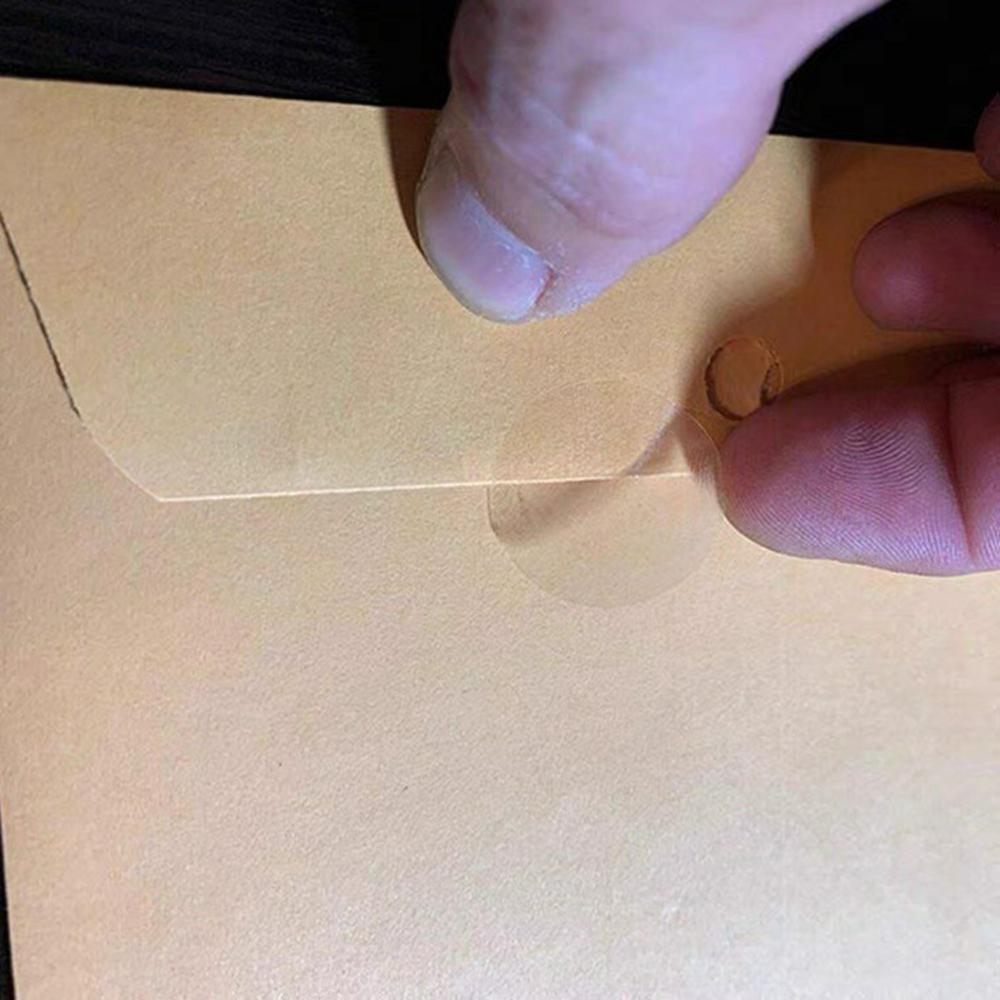 500Pcs/Roll 2cm Diameter 2.5C Thickness Transparent Stickers Round Self Adhesive Labels for Envelopes Gifts