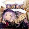 New Murasaki Shion Bedding Set 3D Printed Suitable For Bedroom Duvet Cover Set With Pillowcases Kids Home Textile