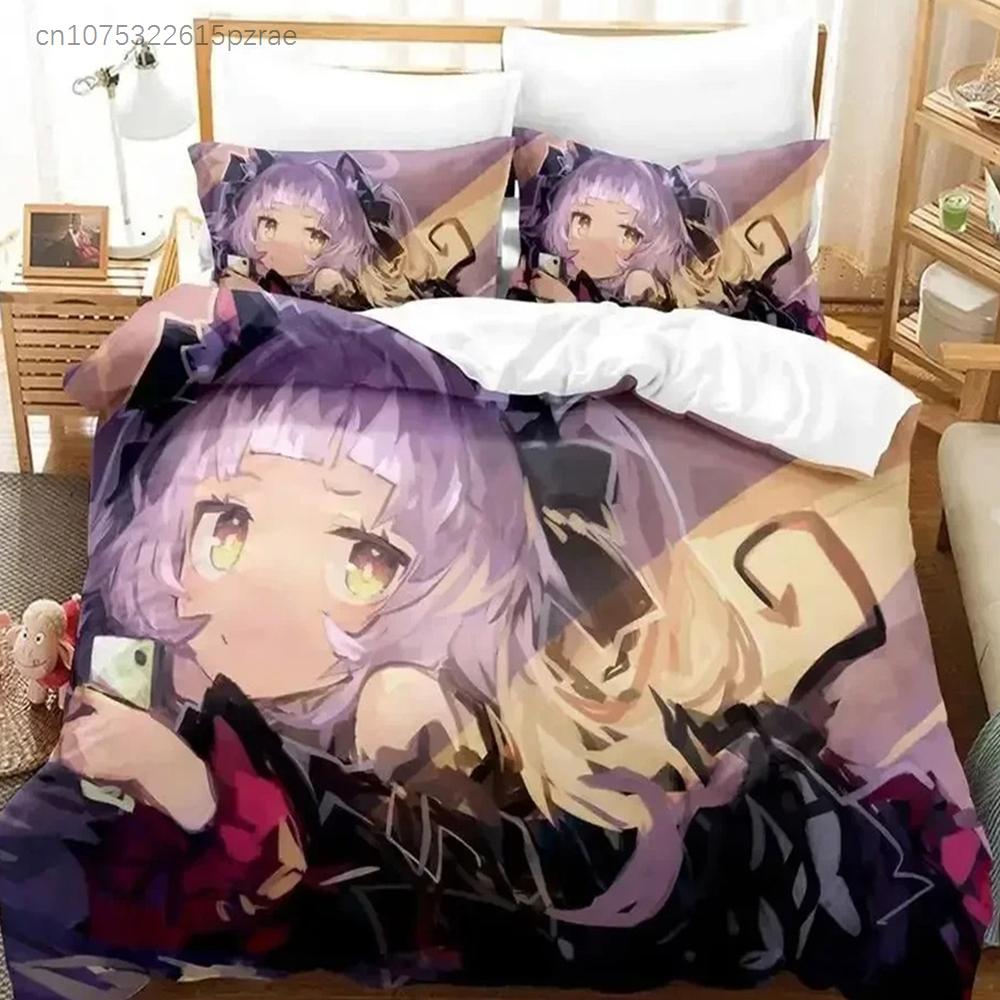 New Murasaki Shion Bedding Set 3D Printed Suitable For Bedroom Duvet Cover Set With Pillowcases Kids Home Textile