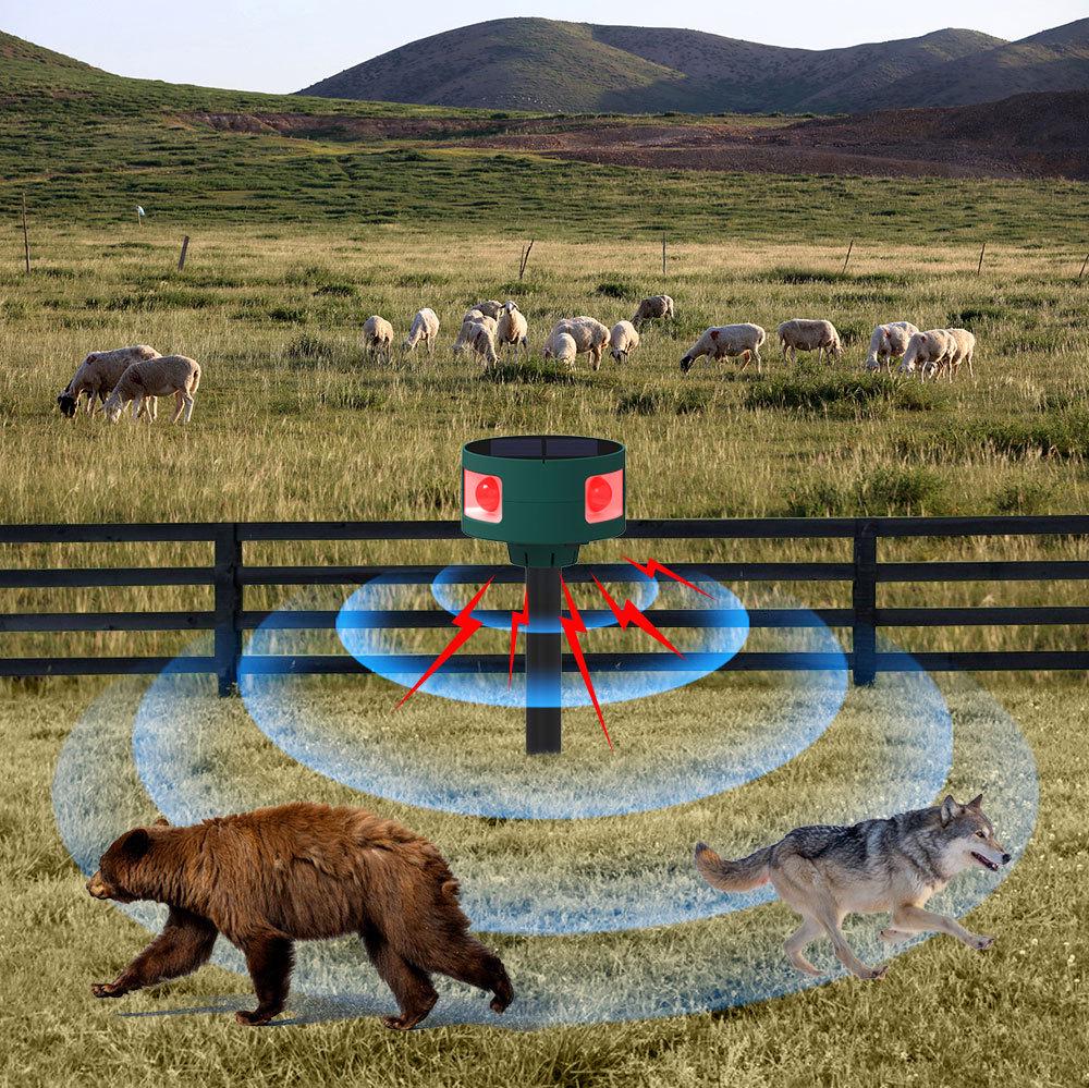 2024 Solar 360° Animal, Bird, and Rodent Ultrasonic Repeller