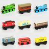 Colorful Wooden Magnetic Train Set For Kids With Interactive Push-pull Features