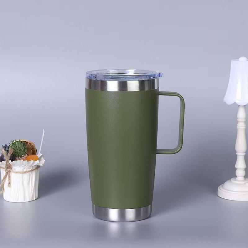 20oz Multicolor Double-Wall 304 Stainless Steel Car Thermos with Lid