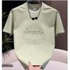 Herrenmode Kurzarm-T-Shirt, 2024 Trendiger lockerer Schnitt mit einfachem Druck.