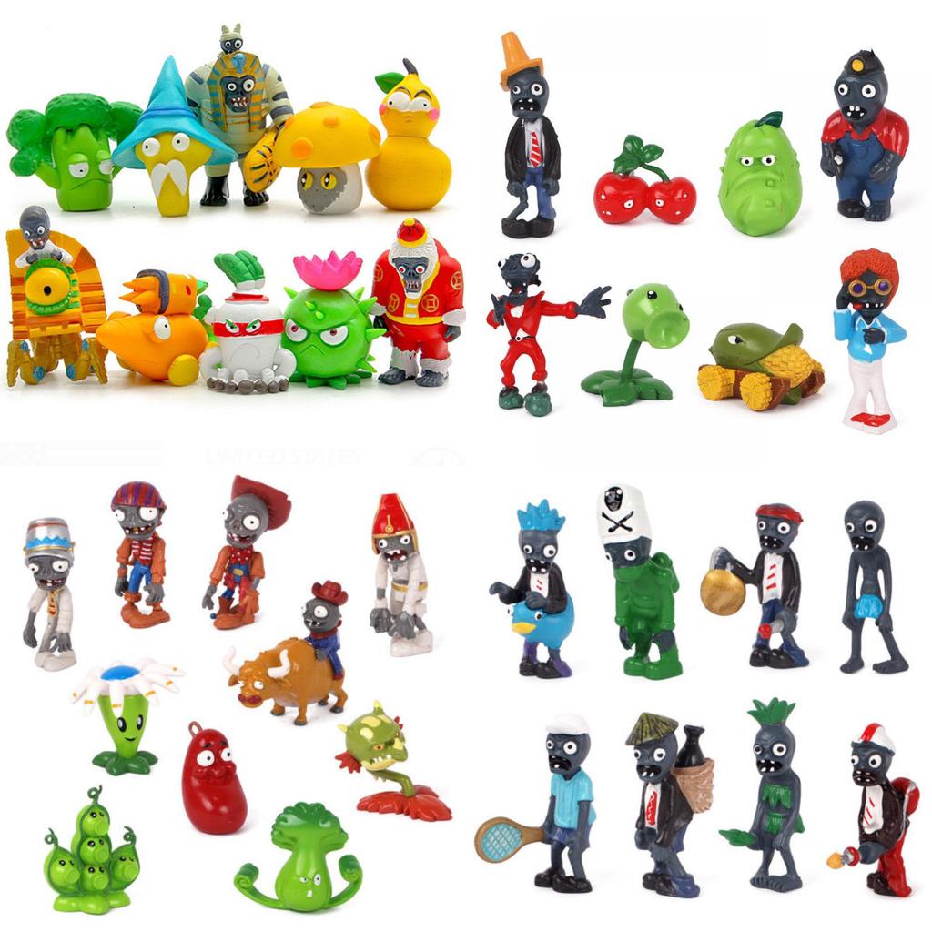 Decorate Your Easter With Plants Vs Zombies Series Egypt Private Wild West Pvc Toy Action Figures Set New