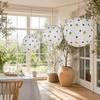 Round Hanging Paper Lantern Rustic Lantern Ball Holiday Supplies Folding Lantern  Party Decoration