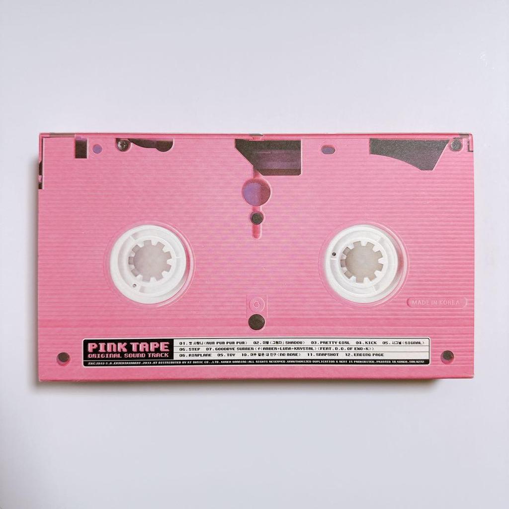 [USED] Limited Edition f(x) Pink Tape Album Booklet + Amber Trading Card