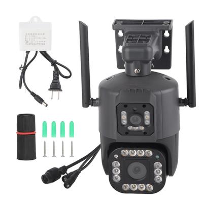 2MP WiFi Binokulární Zoom Kamera Širokoúhlá HD Automatické Sledování Ukládání na TF Kartu Přesný Alarm