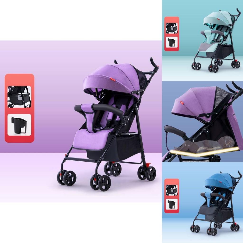 Lightweight Versatile Baby Stroller With Reclining Seat And Easy Folding Design For Comfortable Travel