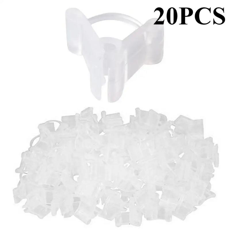 

20/30/50 шт. зажимы для прививки растений мини пластиковые зажимы для привязывания овощей и фруктов виноградные лозы опоры для рассады соединители фиксирующие зажимы 20PCS