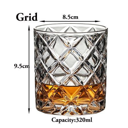 1PCS Whiskey Glass, Old Fashioned Rocks Glasses Tumblers, Glassware for Cocktail Scotch, Bourbon, Gin, Voldka, Brandy