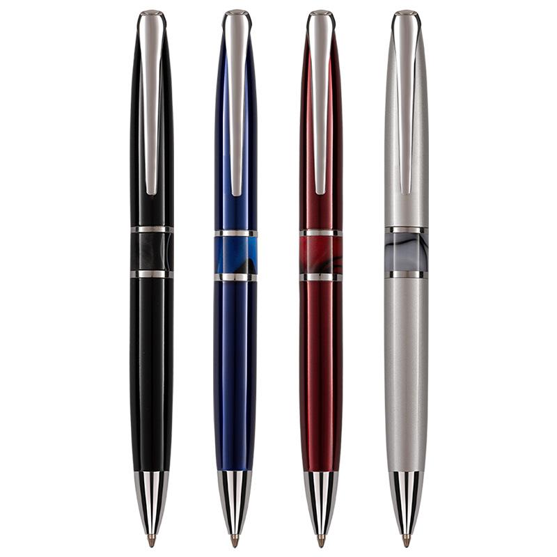 Creative Design High-quality Rotating 1.0mm Metal Ballpoint Pen, Daily Office and Study Writing Signature Pen