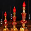 Electric Candlestick for Buddhist Offerings, Ever-Burning Candle Lamp for Wealth God, Household Offering Pair