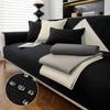 Cream Waffle Solid Sofa Cushion: Universal, Soft, Skin-Friendly, Waterproof & Non-Slip.