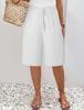 European & American Women's Mid-Length Solid Color Casual Fashion Pants