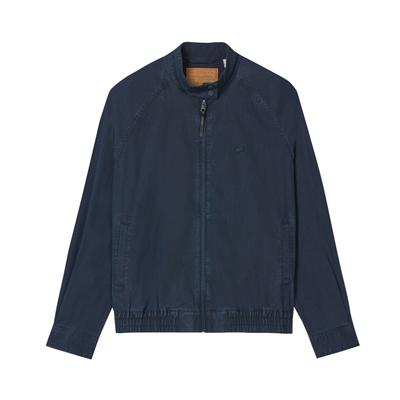 Levis Harrington Collo Stretto Design Semplice Monocolore Manica Raglan Vestibilità Ampia Giacca di Jeans Uomo giacche Blu Scuro 008PJ-0001