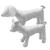 2pcs PU Leather Dog Standing Posture Shop Display Clothes