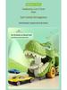 Cross-Border Dinosaur Pull-Back Car: Alloy Toy with Storage Map for Boys